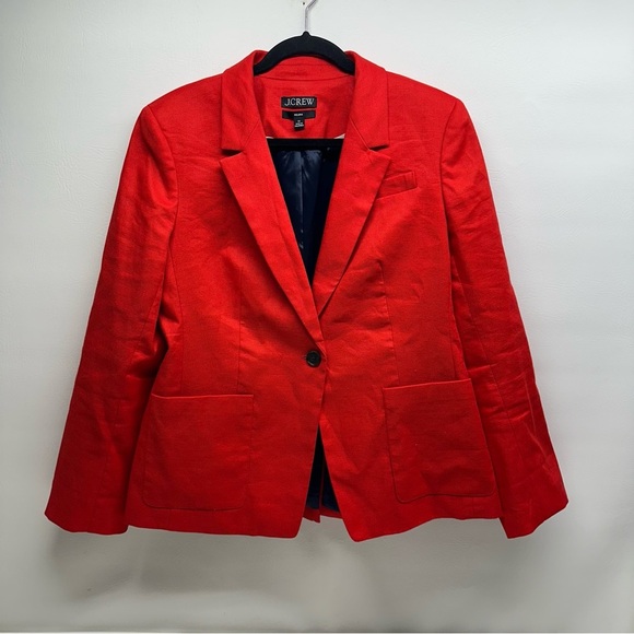 J. Crew Helena Blazer red size 14 - Picture 4 of 11